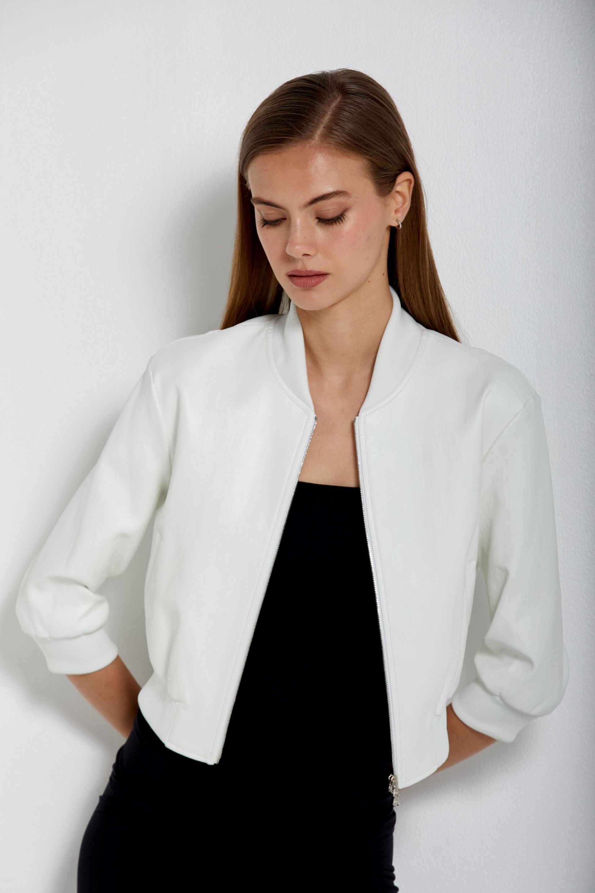 【Eaphi 】volume sleeve short jacket Eaphi volume sleeve short jacket