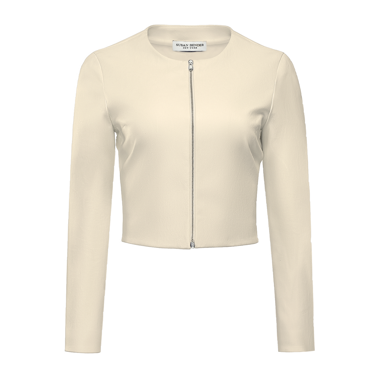 Long Sleeve Cropped Cardigan-Latte