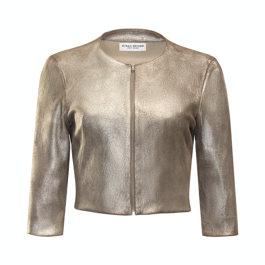 Cropped Cardigan-Taupe Quartz