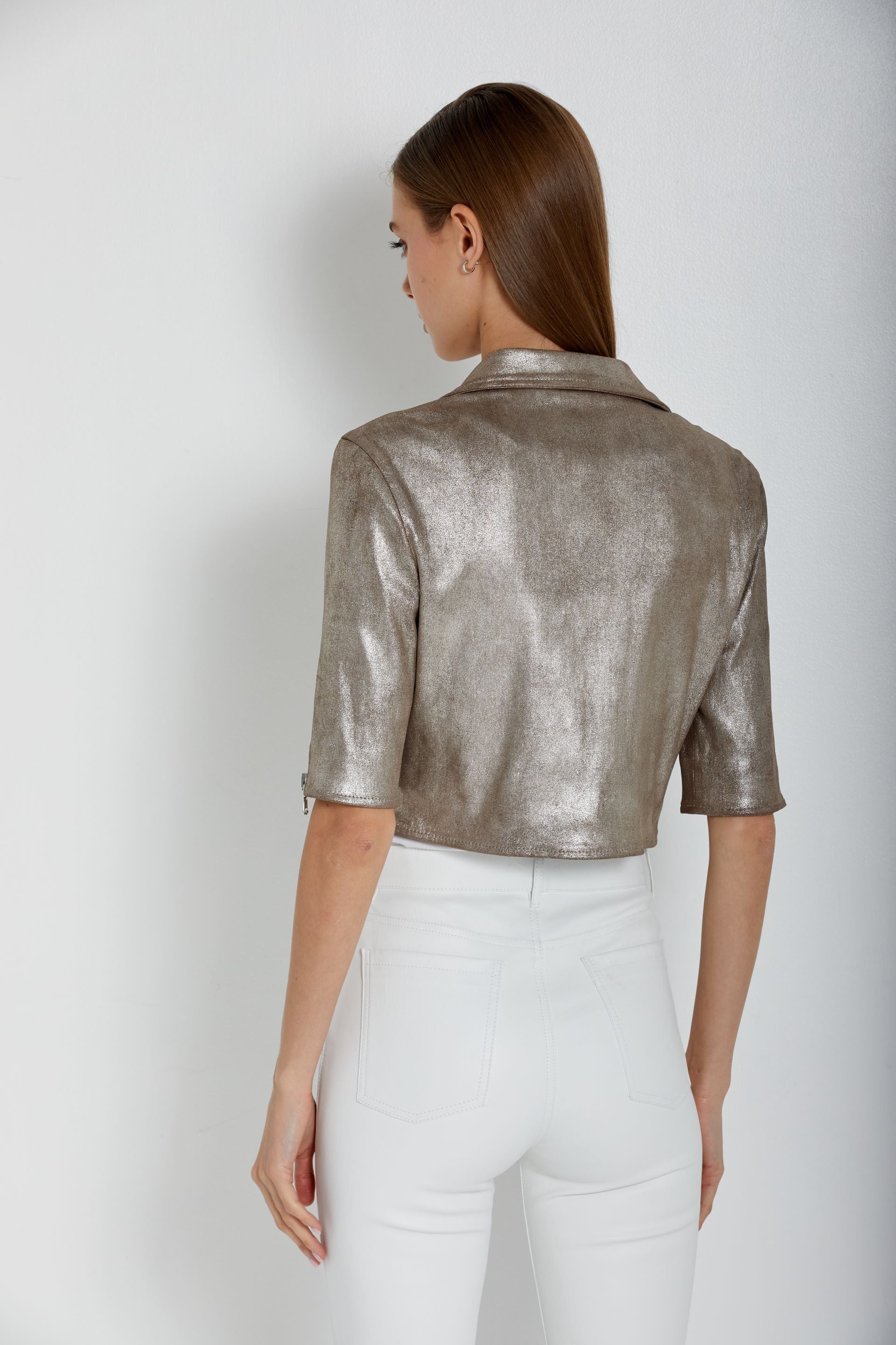 Short Sleeve Moto-Taupe Quartz – Susan Bender