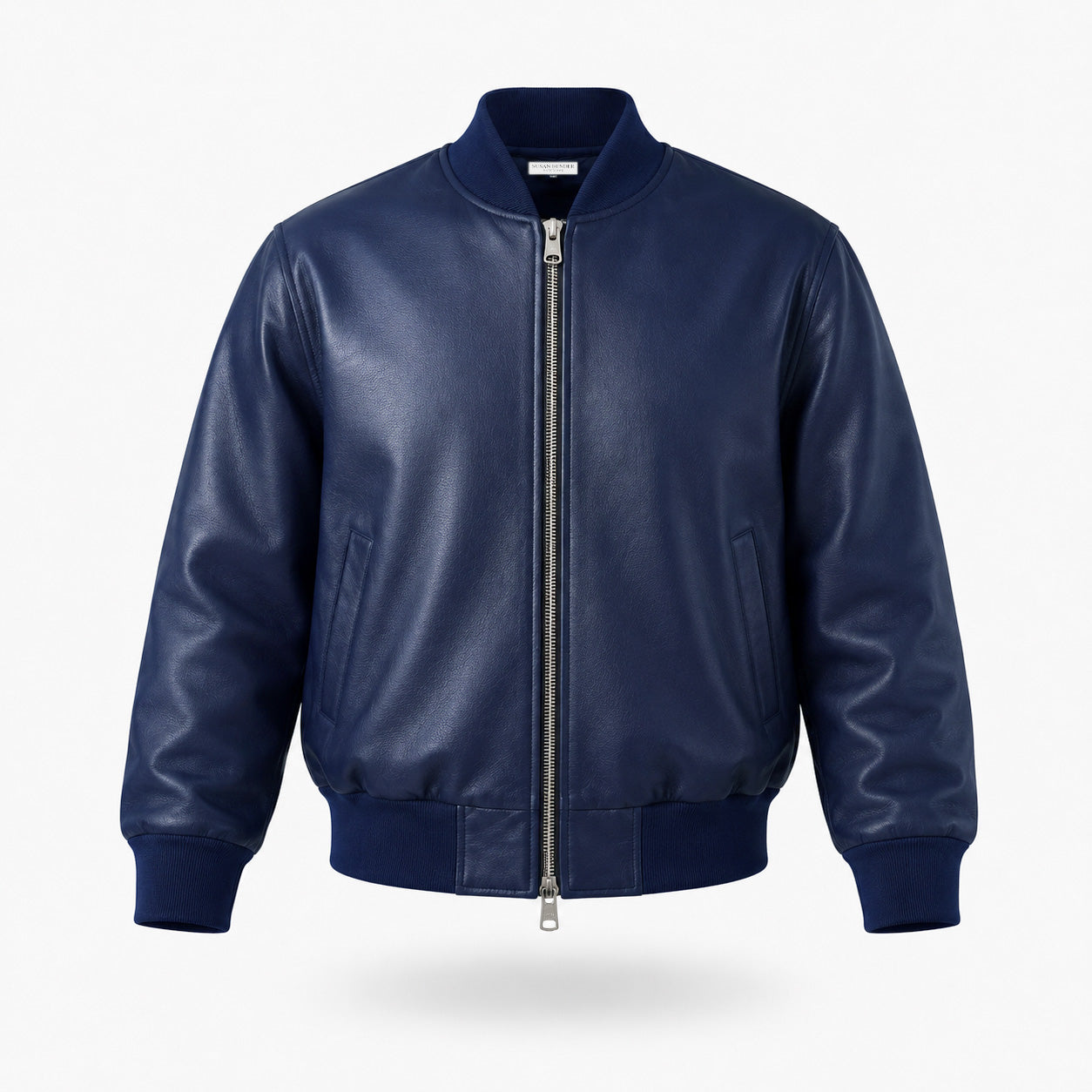 Short Sleeve Bomber - Marine Blue