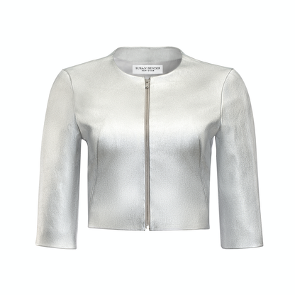 Cropped Cardigan Silver Susan Bender